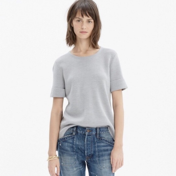 madewell short sleeve sweater